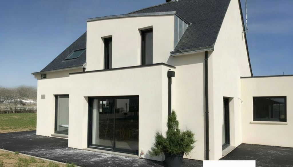 6 fenêtres + 2 baies aluminium
